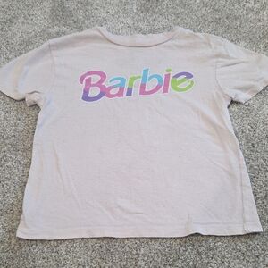 Barbie Kids T-Shirt - Cream with Multicolor Logo